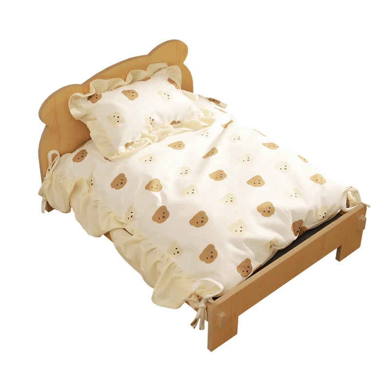 Purrfect Dreams Wooden Pet Bed 🐾